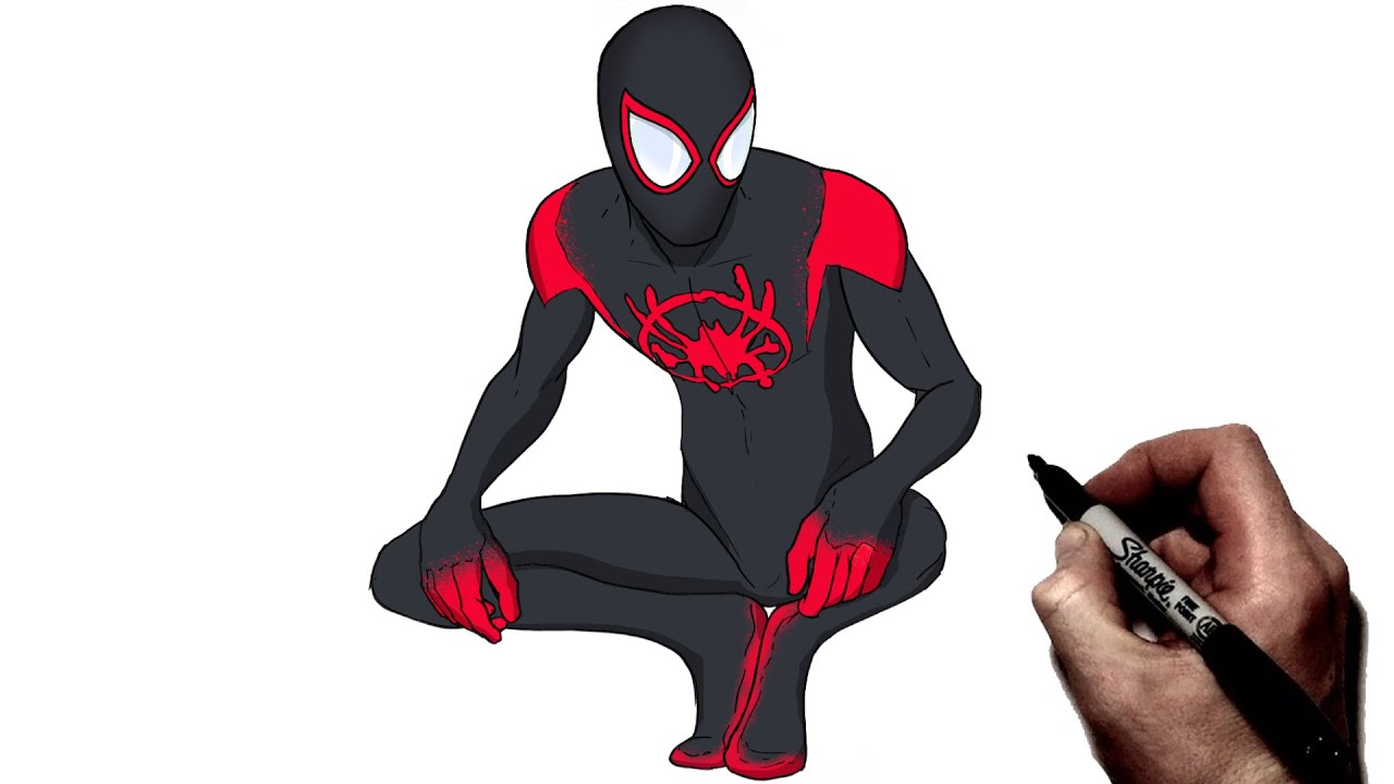 Как нарисовать Майлза Моралеса | Шаг за шагом | Spiderverse