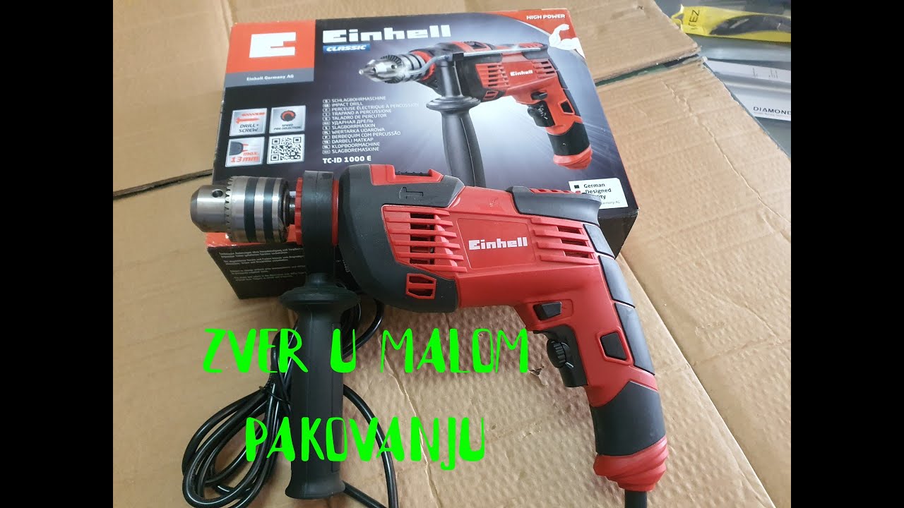 Einhell TC-ID 1000 unboxing i test