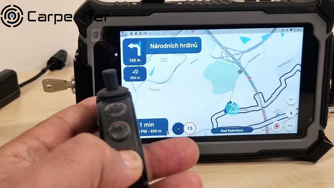 Handlebar Controller for Myroute-app by Carpe Iter