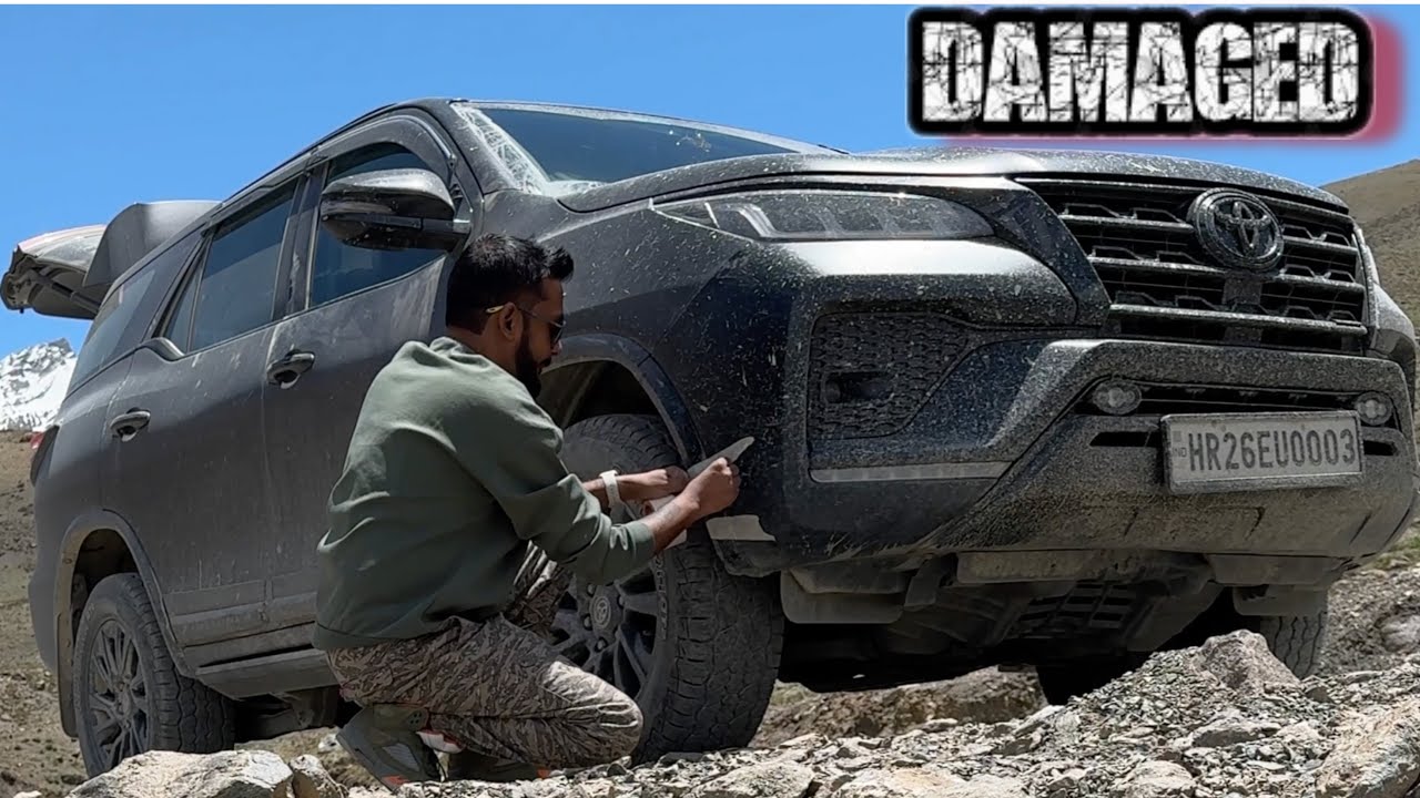 Leh Pahuchne Se Phele Fortuner Damaged 😓| ExploreTheUnseen2.0