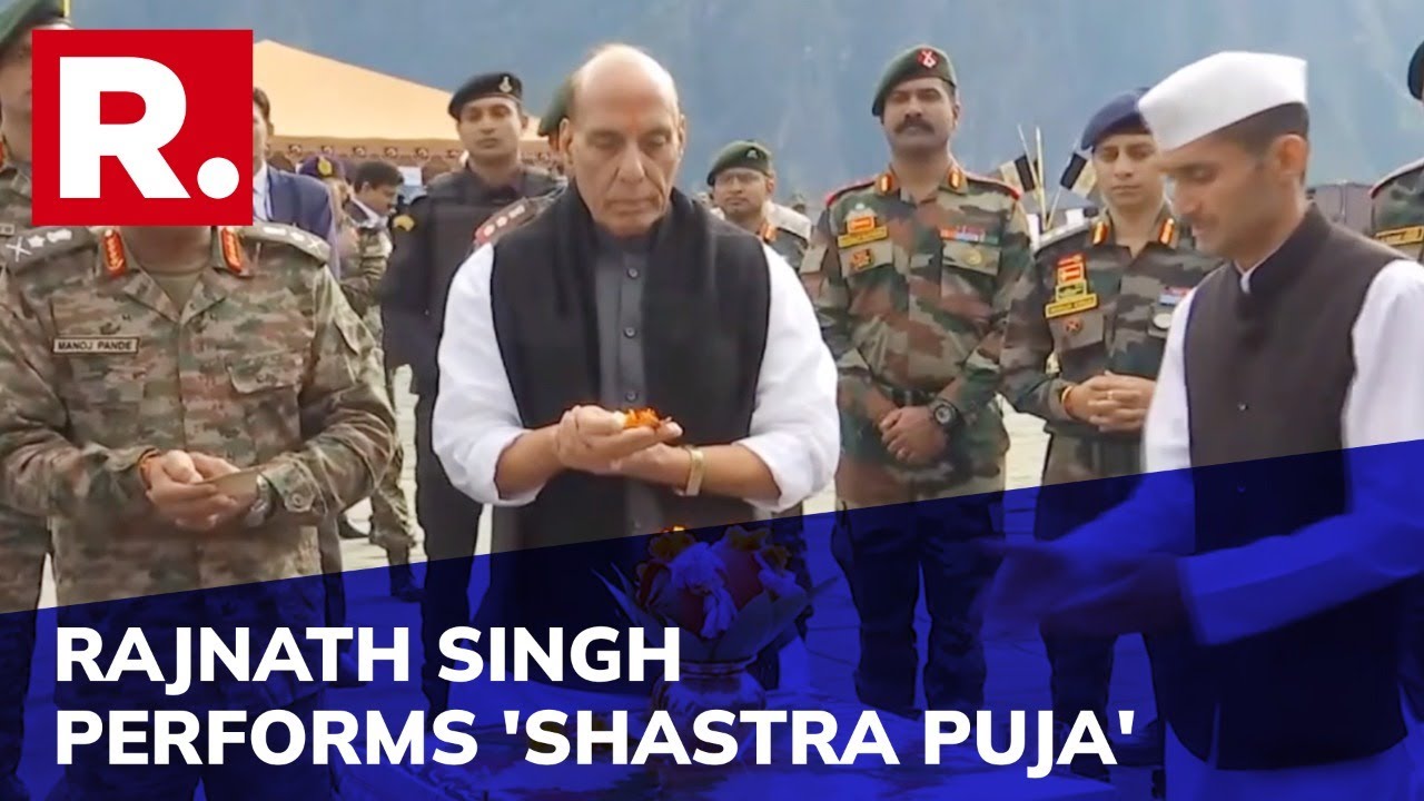 Defence Minister Rajnath Singh Celebrates Dussehra With Jawans In Uttarakhand's Chamoli