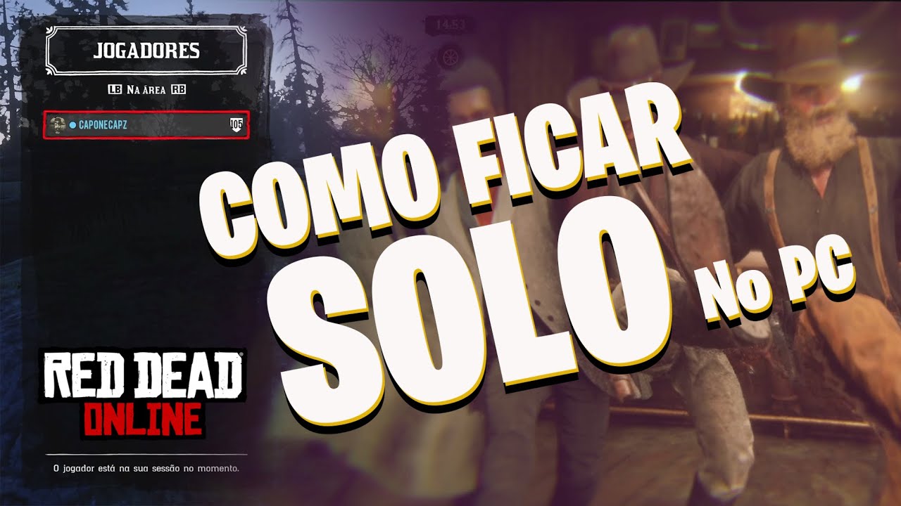 COMO FICAR SOLO NO PC | DERRUBANDO A SESSÃO SEM GLITCH | RED DEAD ONLINE