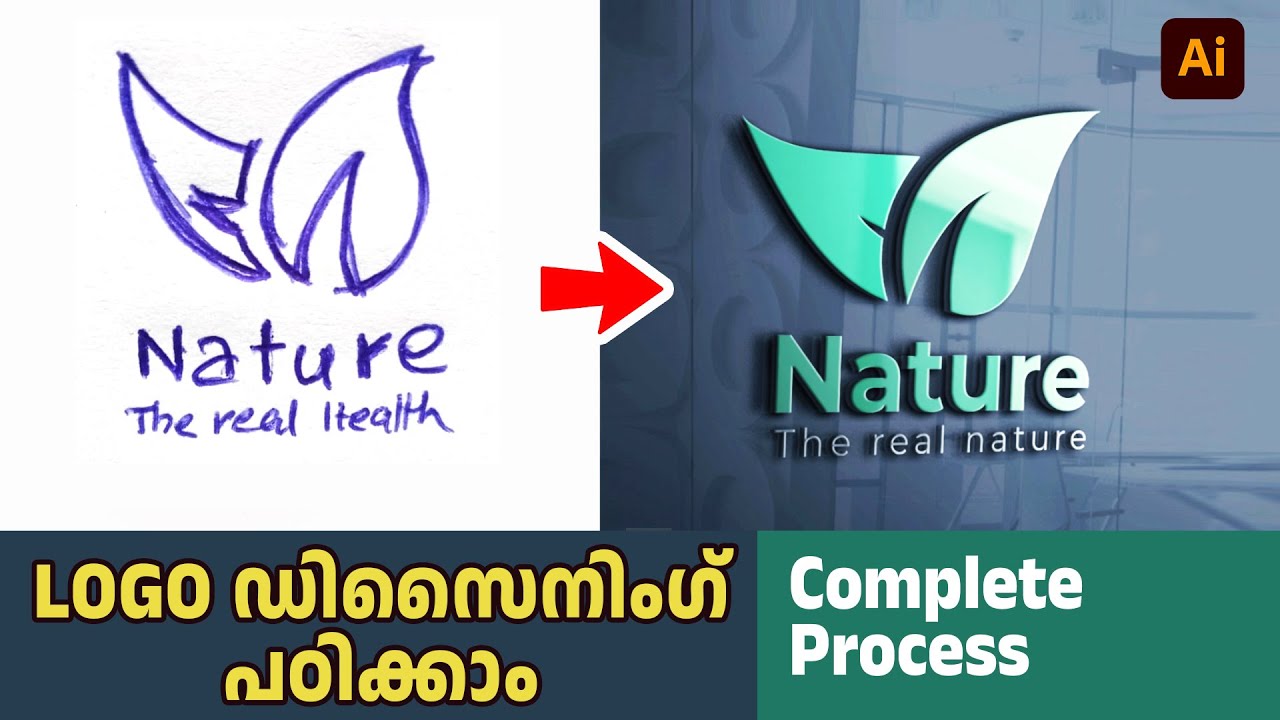 How to Create Logo in illustrator Malayalam Course | Logo Designing Malayalam | ലോഗോ ഡിസൈനിംഗ്
