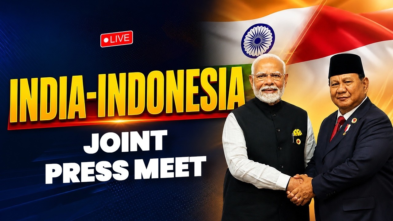 LIVE: PM Shri Narendra Modi & President Prabowo Subianto Attend Joint Press Meet in Jakarta