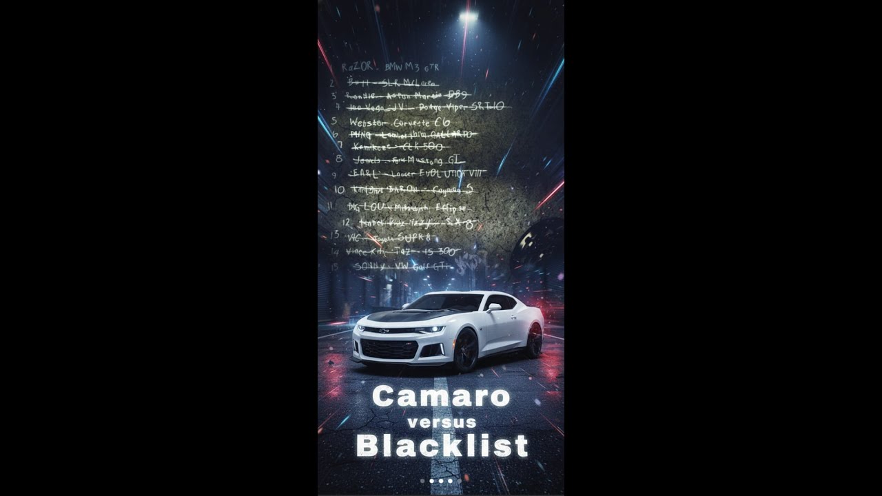 Camaro vs Blacklist Need for Speed Most Wanted 2