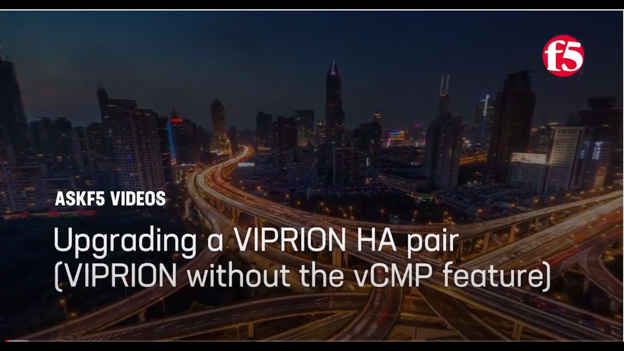 Upgrading BIG-IP VIPRION systems