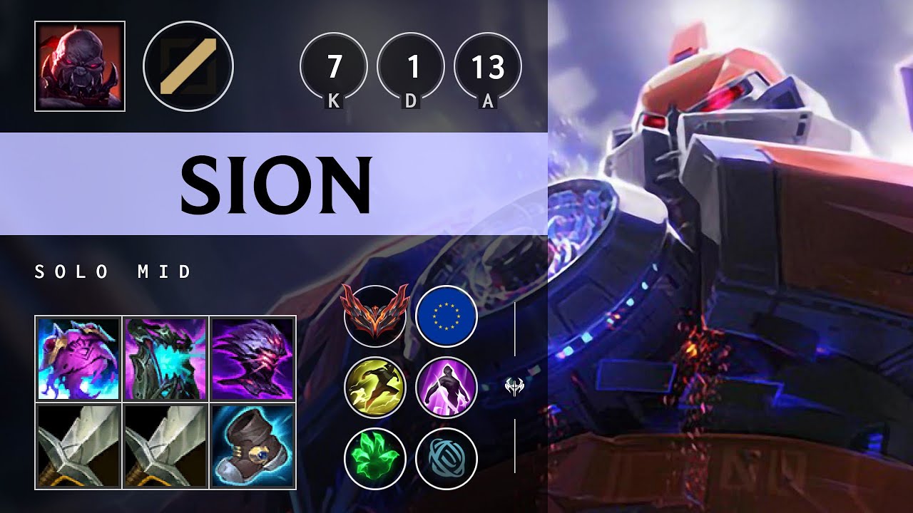 Sion Mid vs Twisted Fate - EUW Grandmaster Patch 25.14