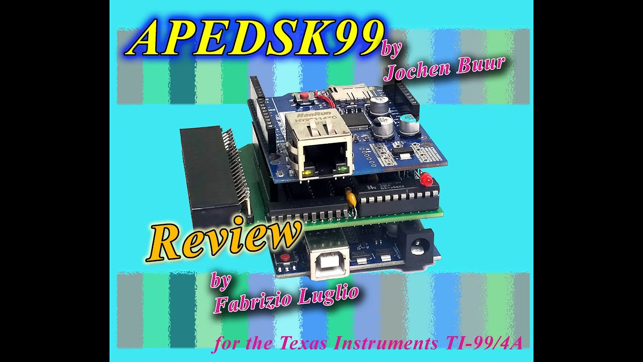 Review APEDSK99 - A disk drive emulator, 32k RAM expansion, FTP & NTP client x TI-99/4A TI99 floppy