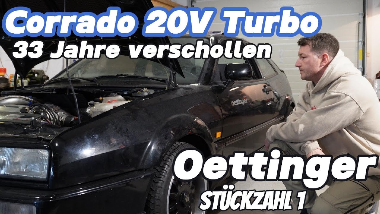 VW Corrado 20V Turbo nach 33 Jahren aufgetaucht Stückzahl 1 von 1 Einzelstück Prototyp Oettinger