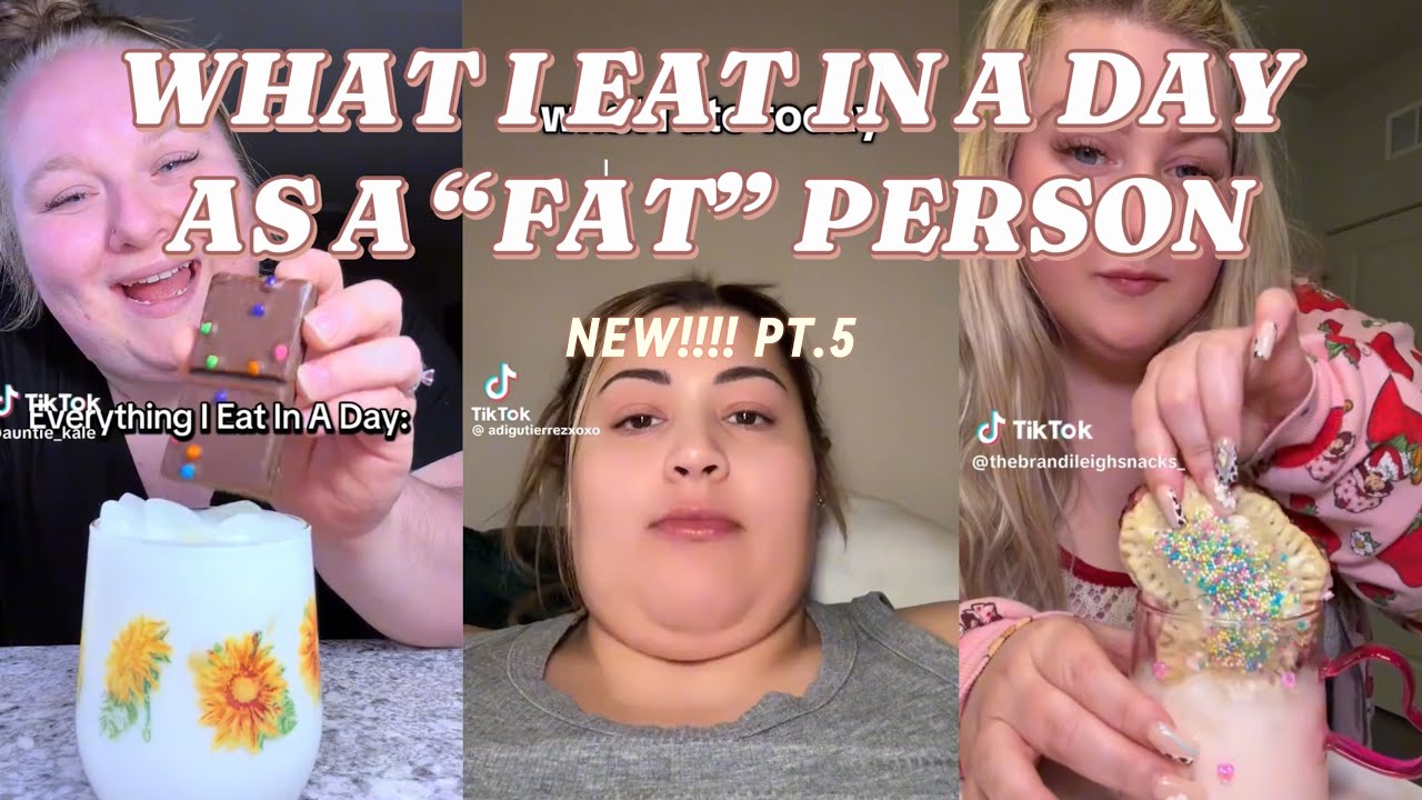 WHAT I EAT IN A DAY AS A “FAT” PERSON 🍫🍩🍪|| TIKTOK COMPILATION||
