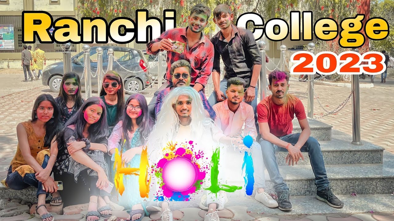 होली मिलन समारोह 2023 || Ranchi college ranchi Holi Fest 2023 || arun kumar vlogs