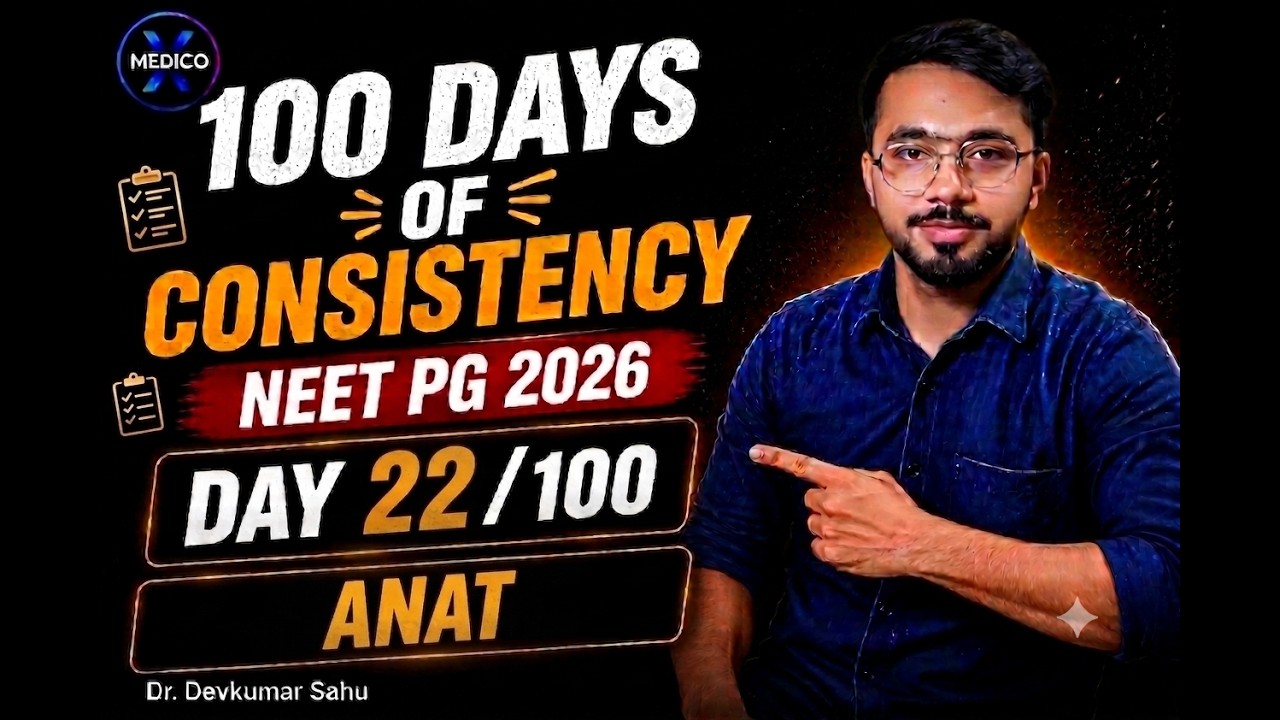 LIVE STUDY WITH ME | NEET PG 2026 REVISION | Day 22/100 | ANAT + PYQs