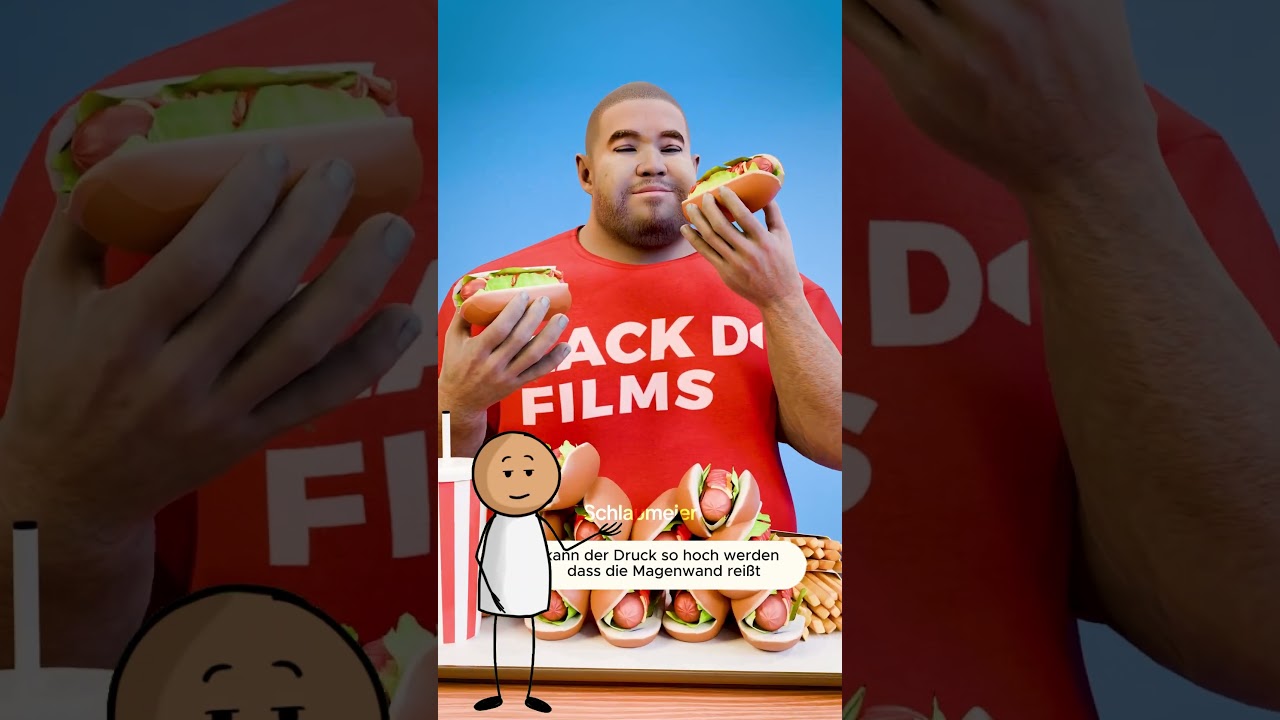 🍔 Kann zu viel Essen deinen Magen zum Platzen bringen? 😱