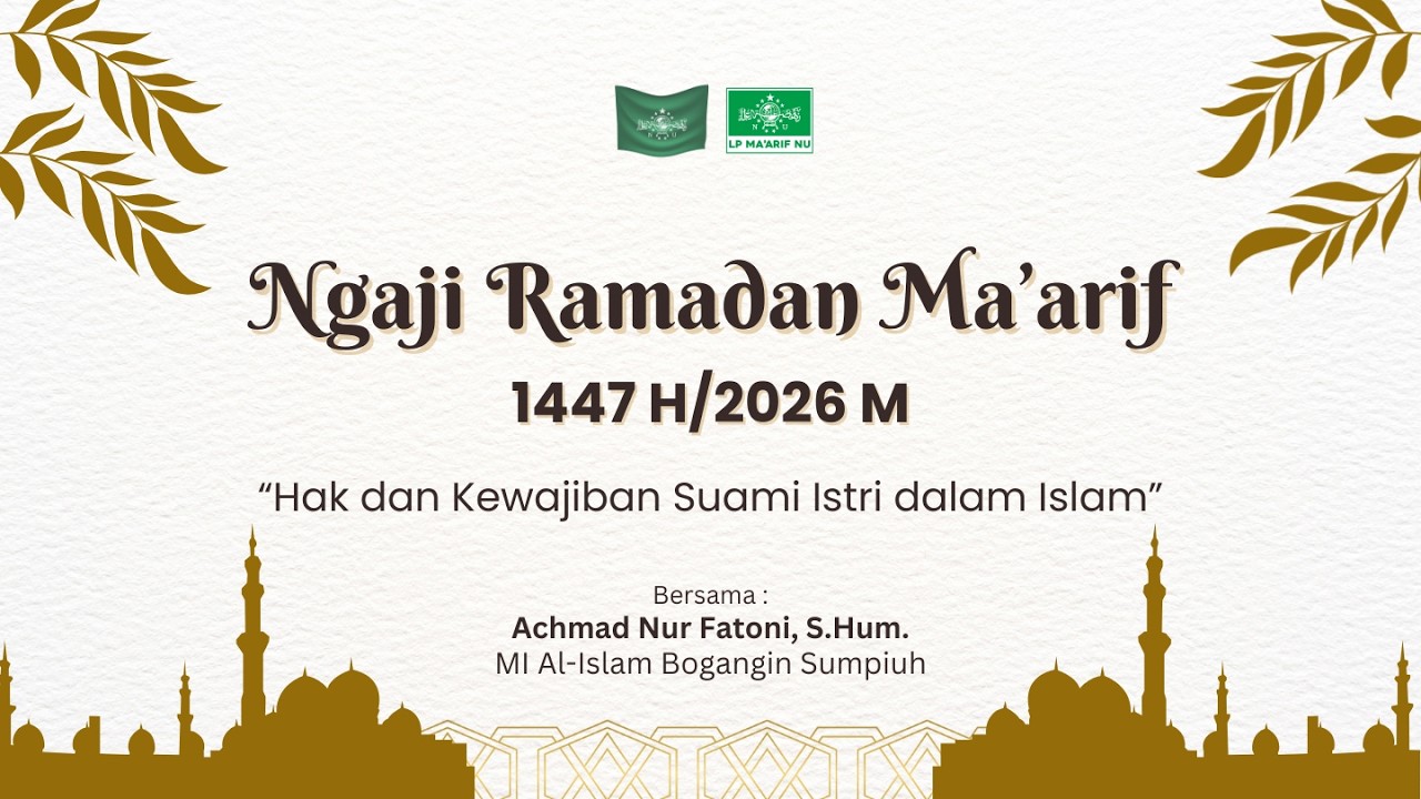 Hak dan Kewajiban Suami Istri dalam Islam - Achmad Nur Fatoni, S.Hum. (MI Al-Islam Bogangin Sumpiuh)