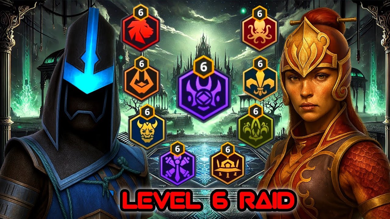 Играю в рейд 6-го уровня в Shadow Fight 3