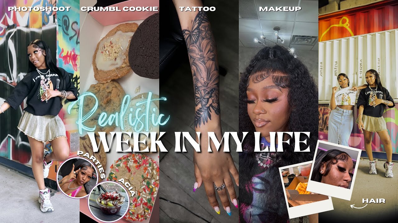 Realistic Week In My Life | WEEKLY VLOG : new tattoo, hair, photoshoot, parties, etc…. | JAAHDIORR