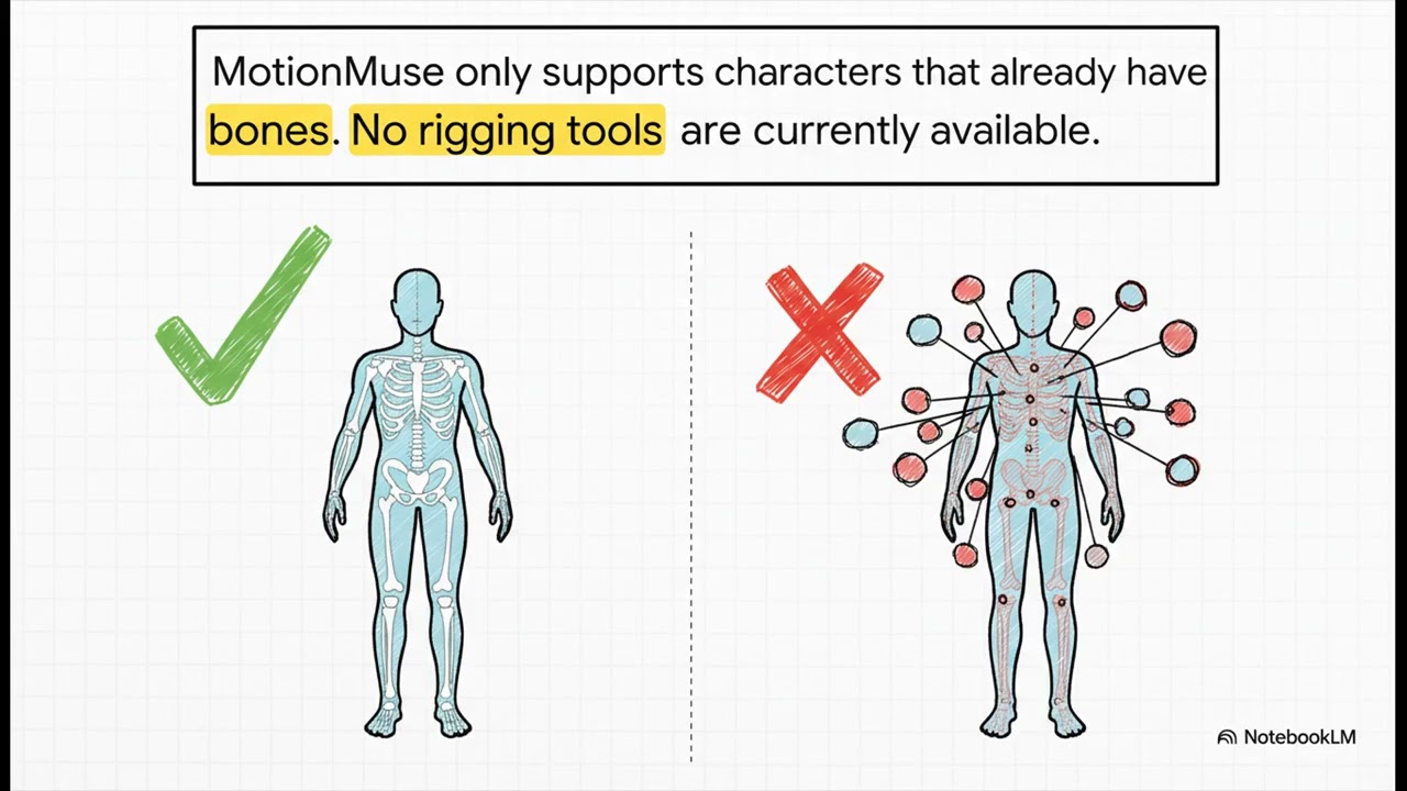 [Util] MotionMuse: Rigging-free 3D animation tool using direct skeletal control.