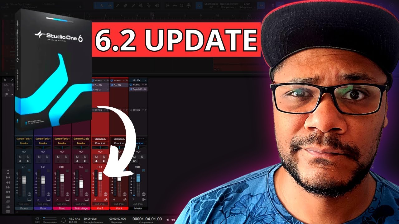 NOVO UPDATE Studio One 6.2 | Principais atualizações !#presonus #suamusicasemsegredo