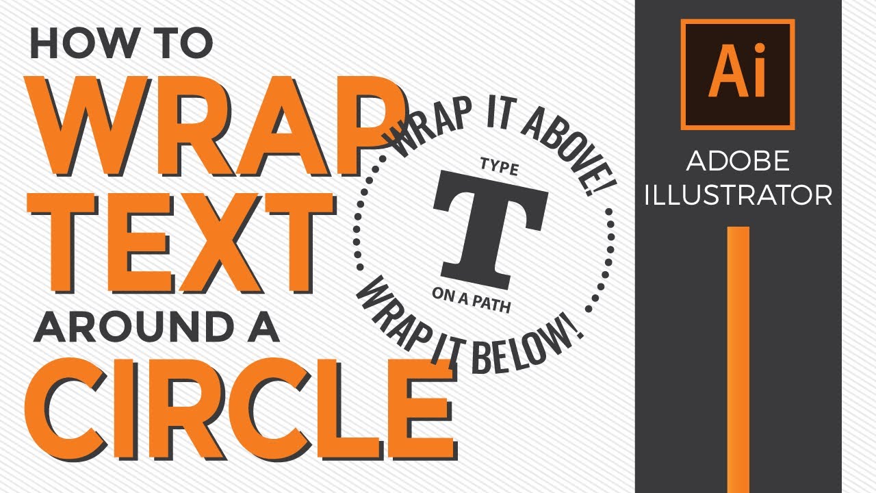 How to wrap or curve your text around a circle in Adobe Illustrator