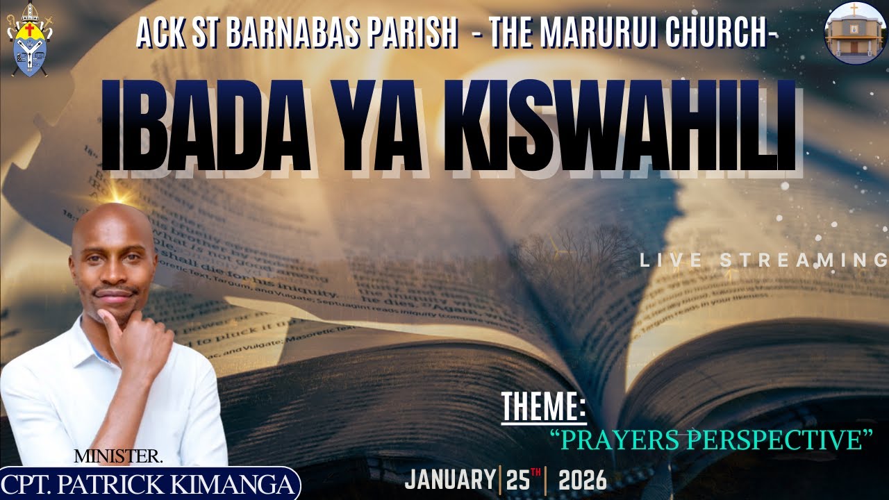 IBADA YA KISWAHILI  | A.C.K ST. BARNABAS , MARURUI. | 25TH JAN 2026.
