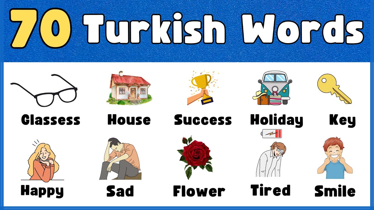 Learn 70 Common Turkish Words @EverydayTurkish
