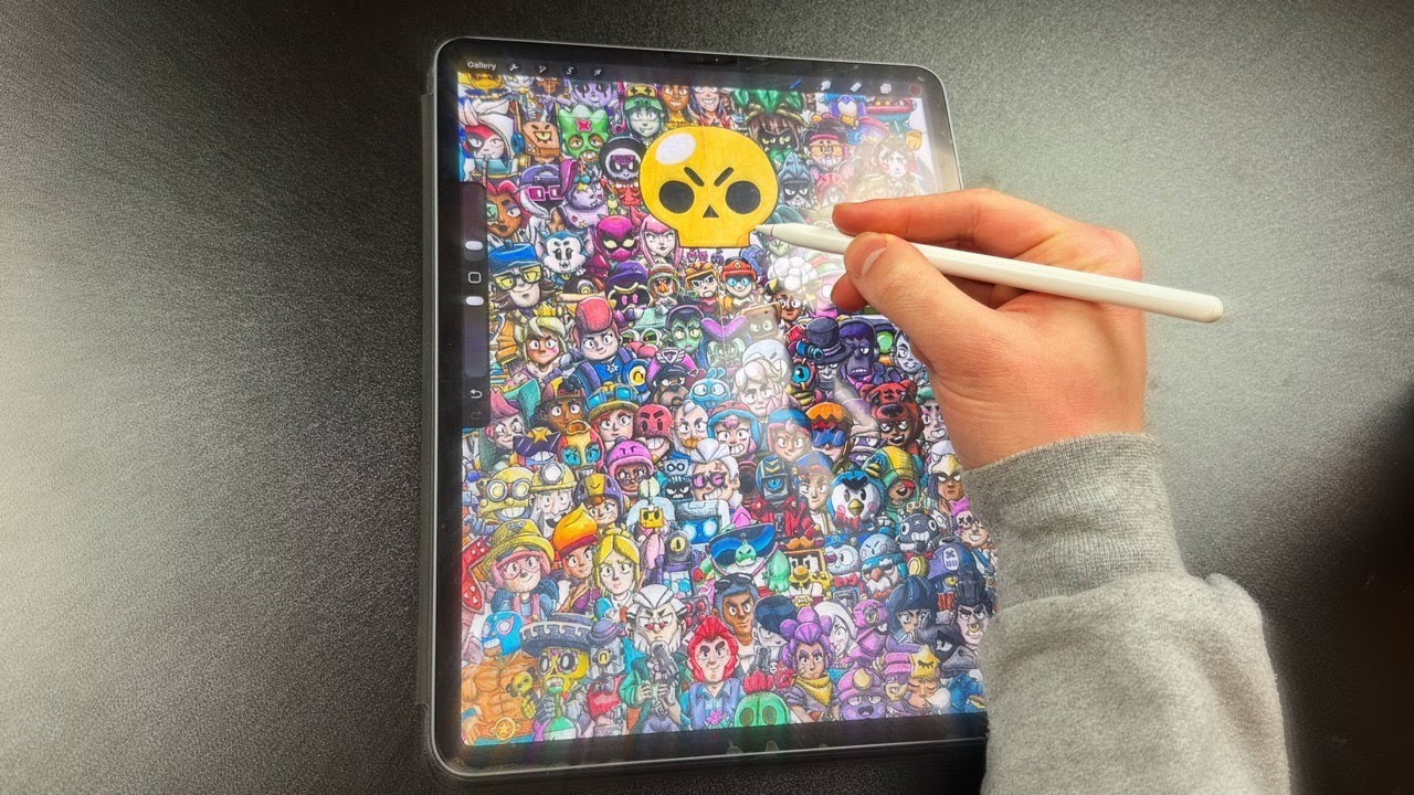 Drawing EVERY Brawl Stars Brawler | THE POSTER