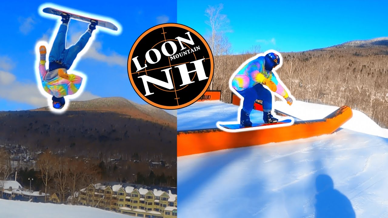 SNOWBOARDING AT LOON MOUNTAIN!!