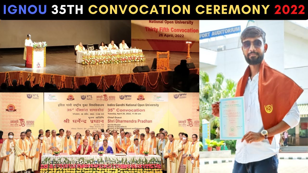 IGNOU 35th convocation ceremony 2022 l 35th convocation of IGNOU l Siri Fort Auditorium l Delhi