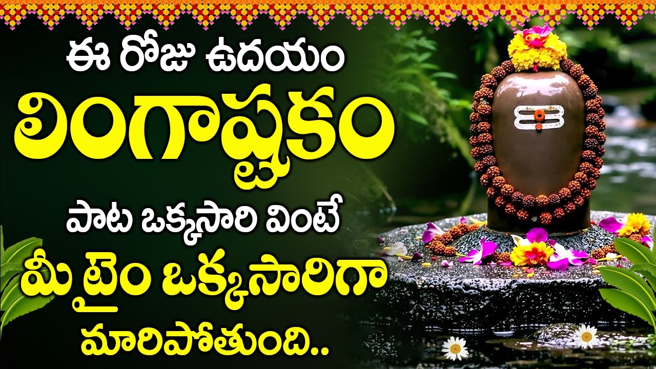 :సోమవారం ఉదయాన్నే లింగాష్టకం వినండి చాలు మీ బాధలు కష్టాలు అన్నీ తీరిపోతాయి.. | Lingashtakam