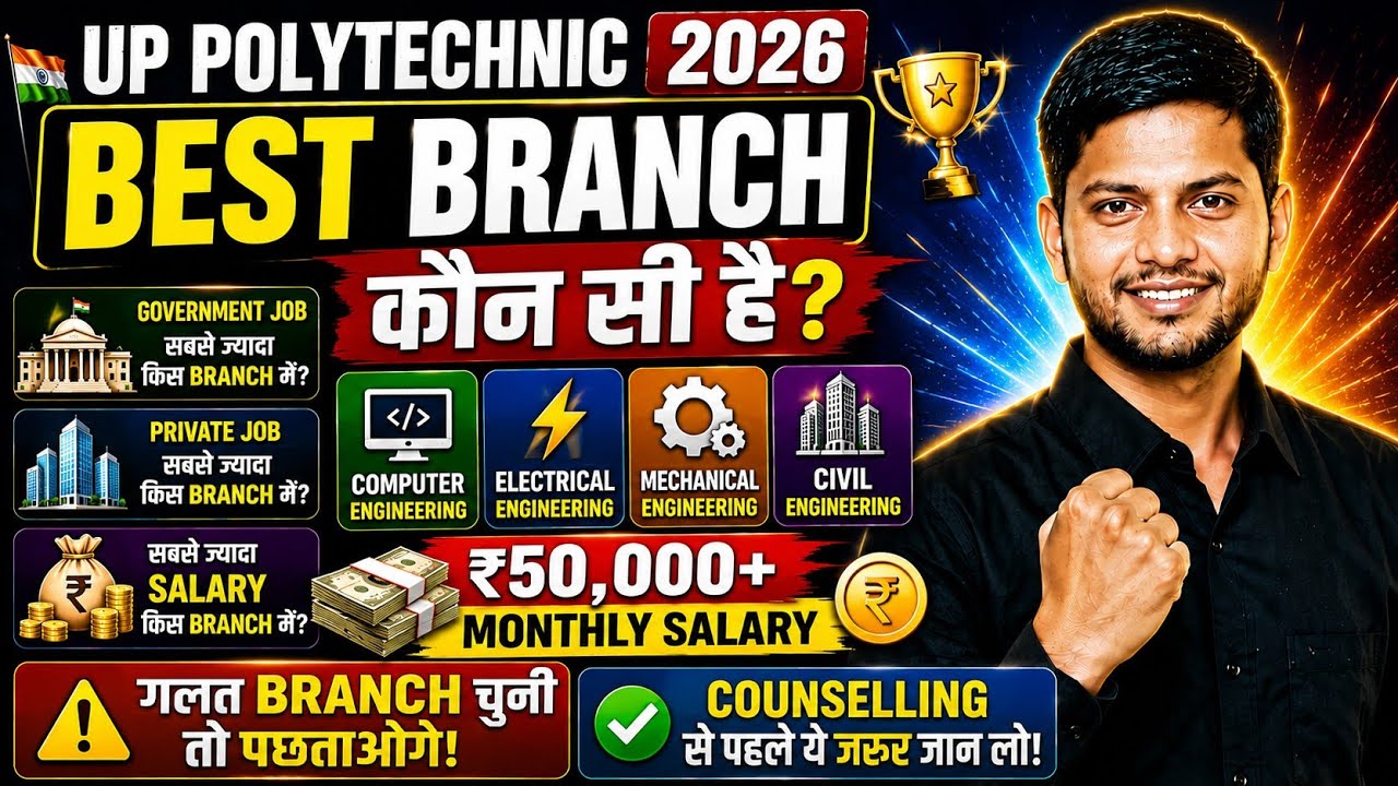 UP Polytechnic 2026 | Sabse Best Branch Kaun sa Hai?🤔 Highest Scope Government Job & Salary Analysis