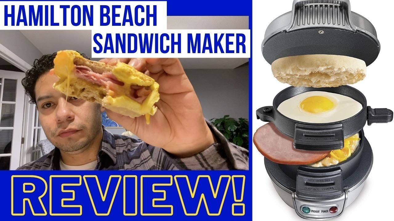 HAMILTON BEACH SANDWICH MAKER | First Impression and Review