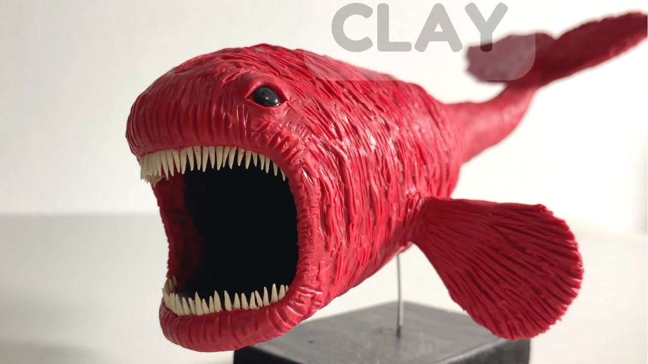 How to make a RED BLOOP with plasticine or clay in steps - My Clay World