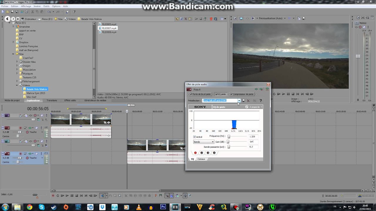 Tuto comment améliorer l'audio de sa vidéo sur Sony Vegas