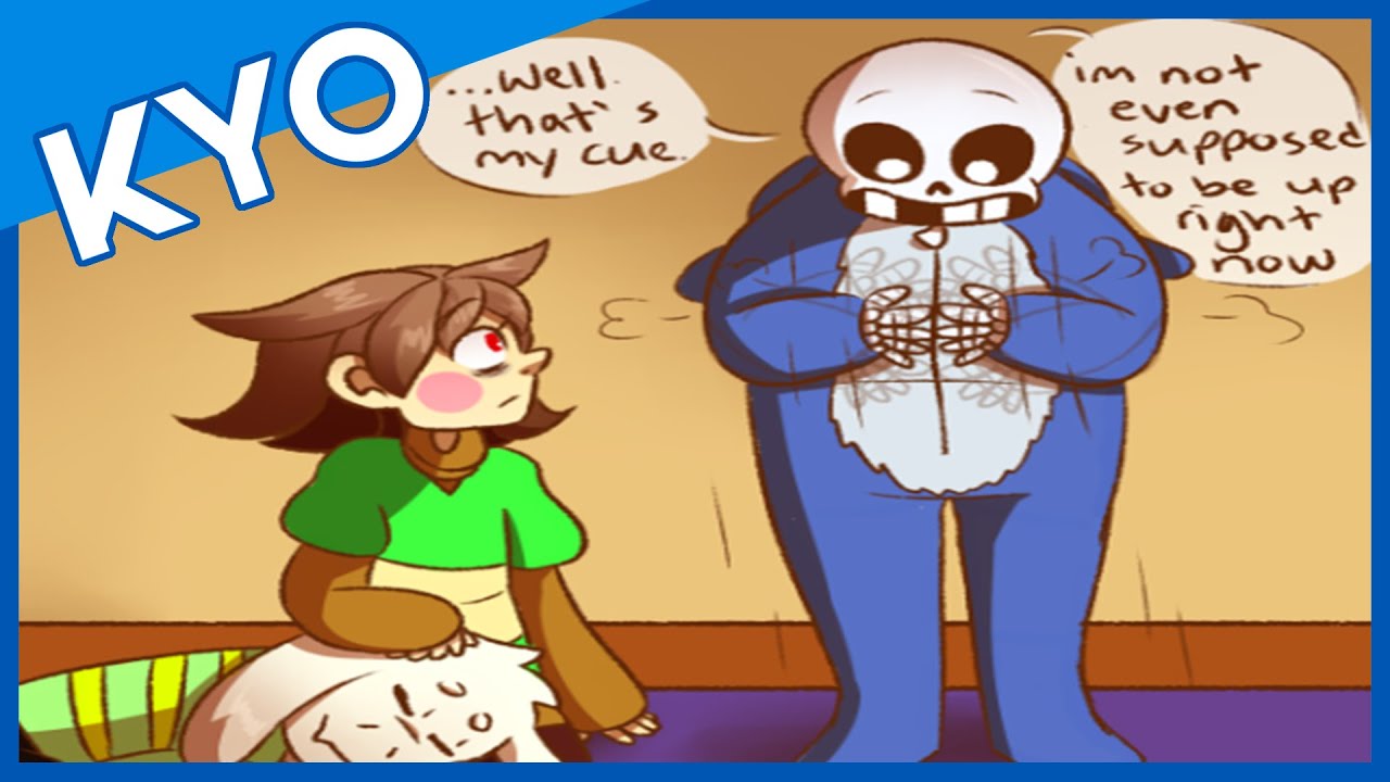 Young Chara Meets Young Sans? (Awesome Undertale Comic Dub)