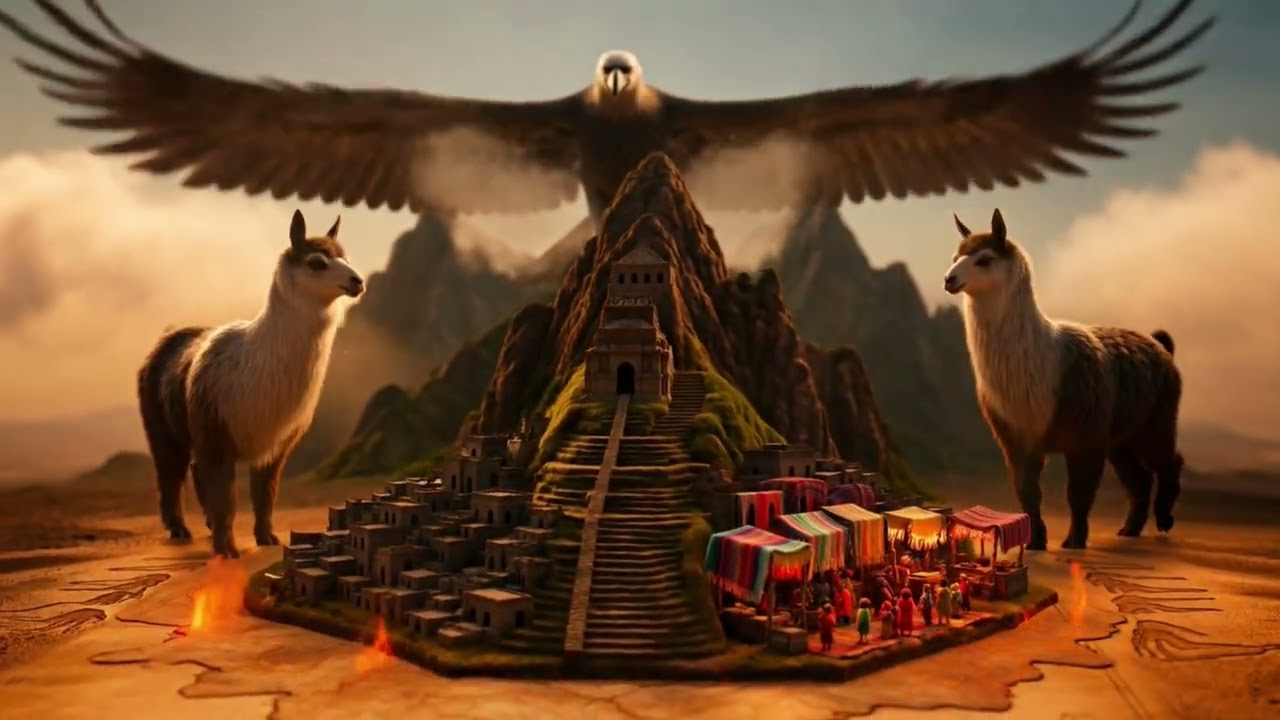 Around the World Countries Come to Life on a Vintage Map! AI Animation