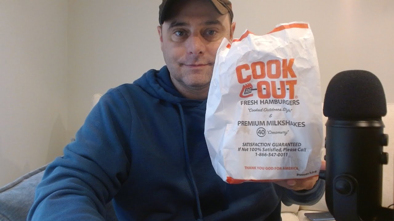 ASMR Eating Cook Out and Rambling