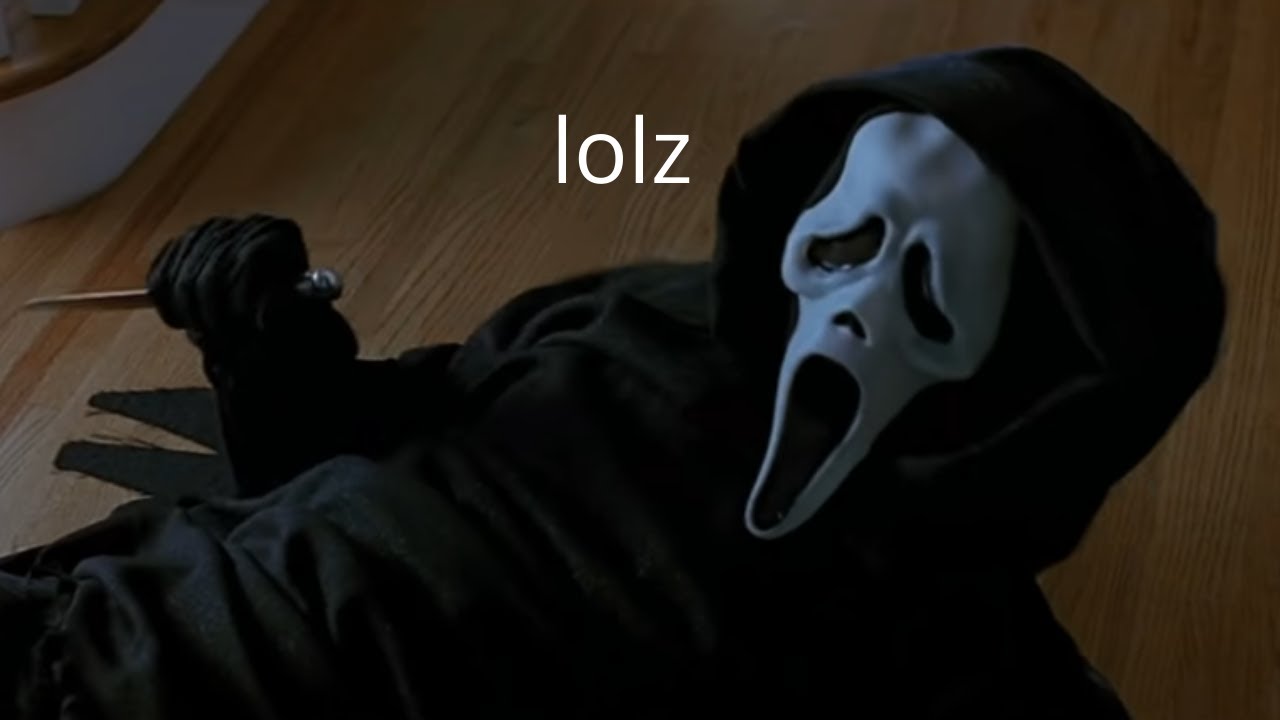 ghostface being comedy gold for 2 minutes straight | SCREAM