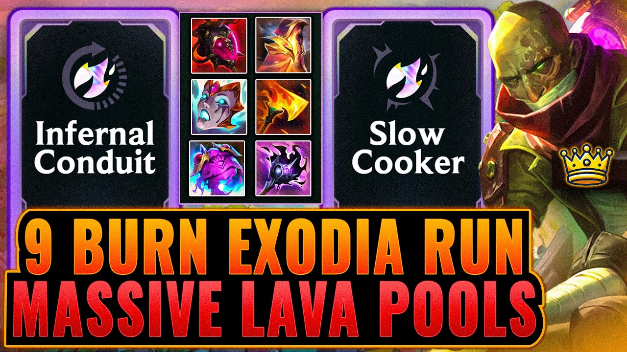 9x Burn Pyromancer Singed: Screenwide Lava Pools - Absurd Augment RNG | League Arena Gameplay