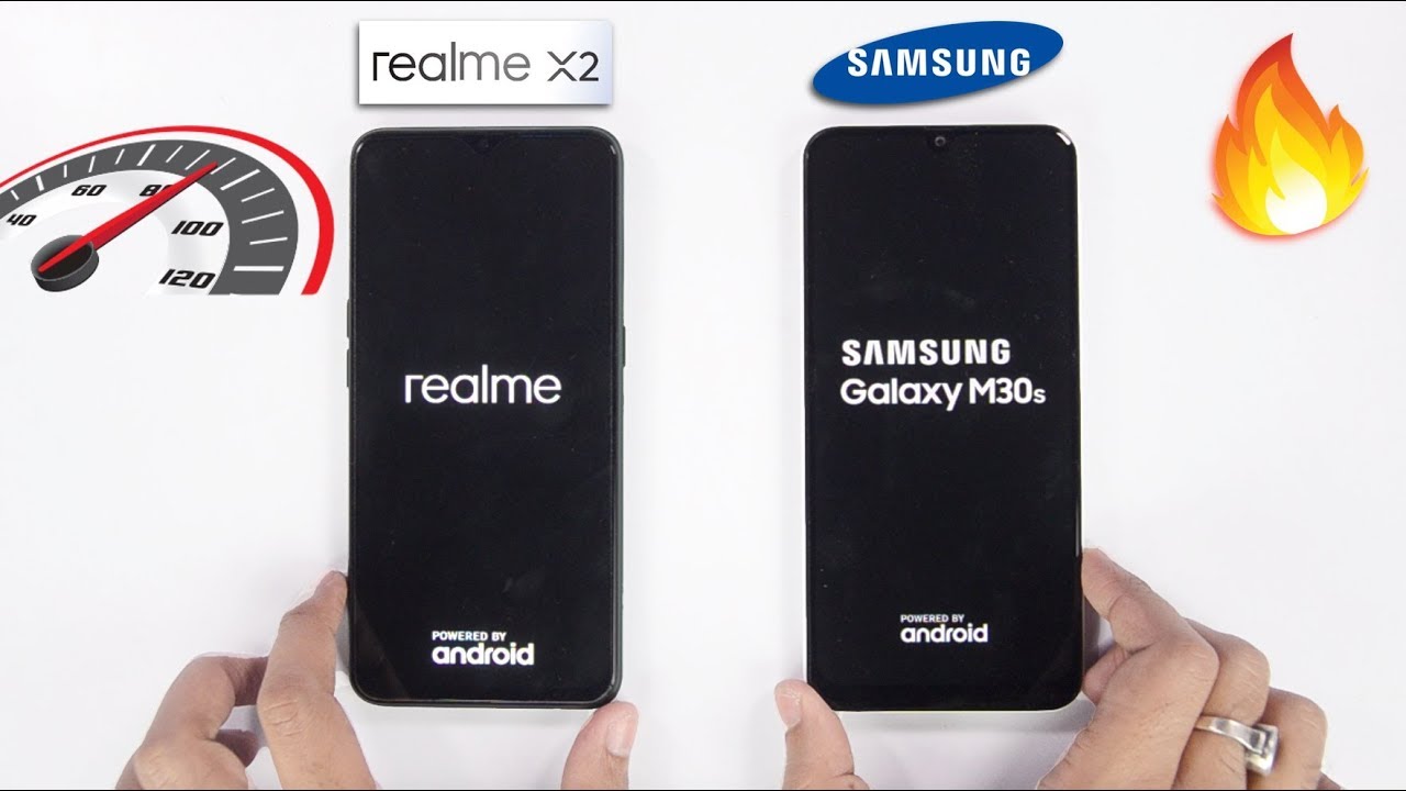 Realme X2 vs Samsung M30s Speedtest Comparison & RAM Management