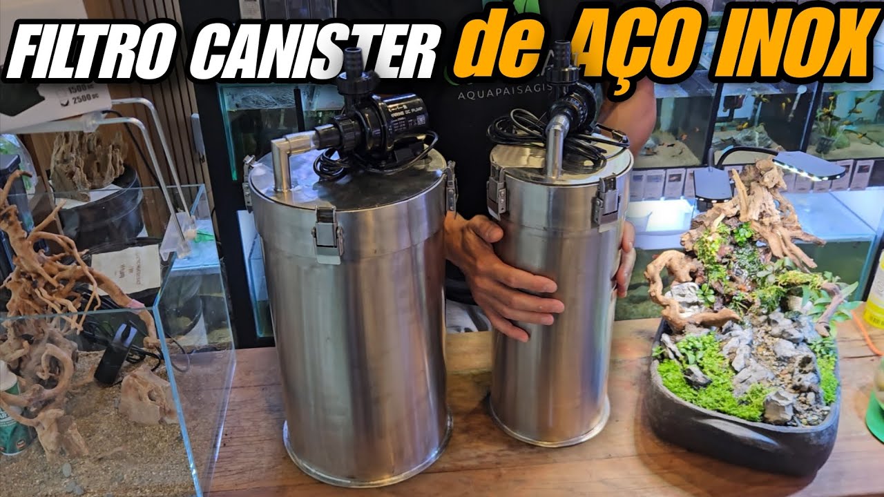 FILTRO CANISTER DE AÇO INOX COM CONTROLADORA DE VAZÃO! - CANISTER INOX ZR DR