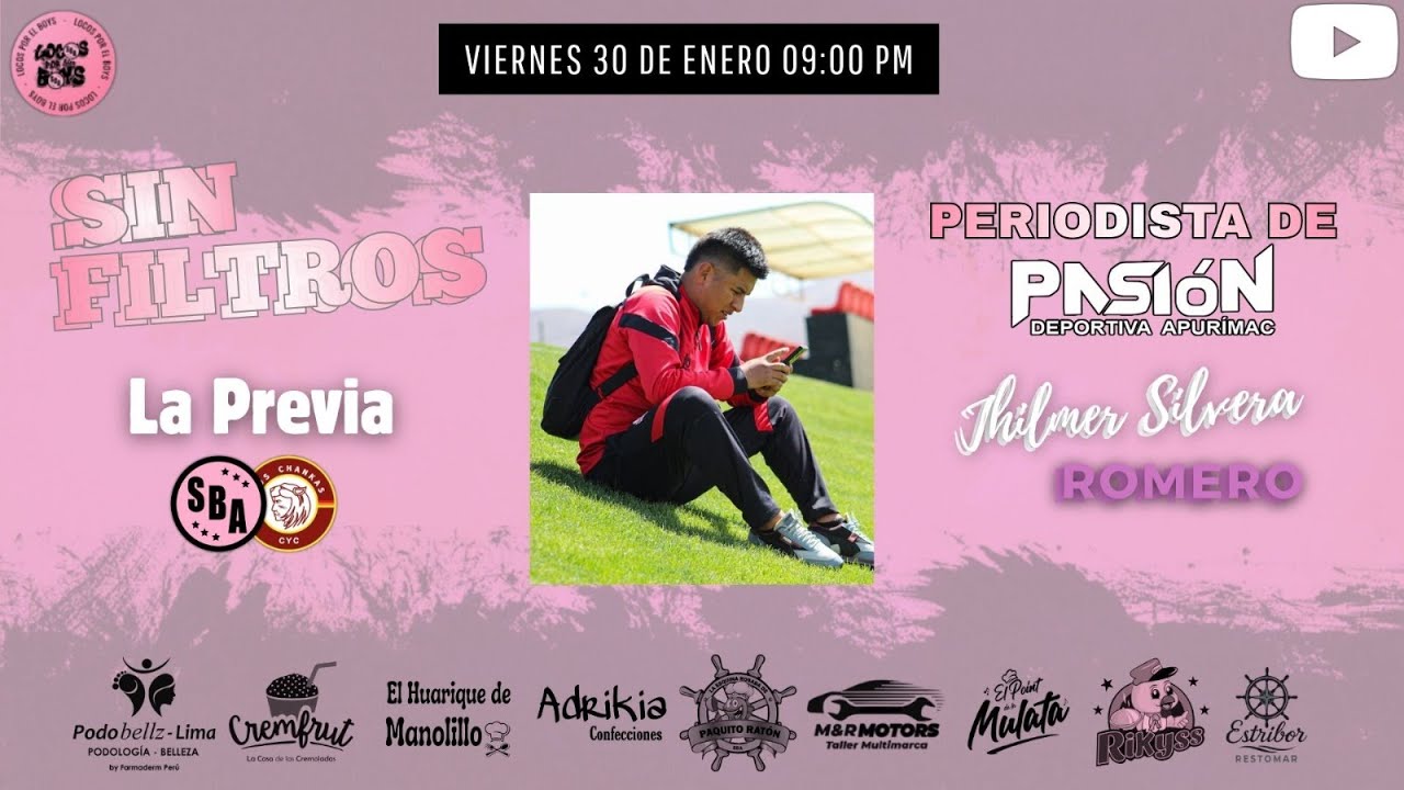 🔴𝗘𝗡 𝗩𝗜𝗩𝗢: SBA  - LOS CHANKAS LA PREVIA | INVITADO; JHIMER SILVERA - PASION DEPORT APURIMAC🔴