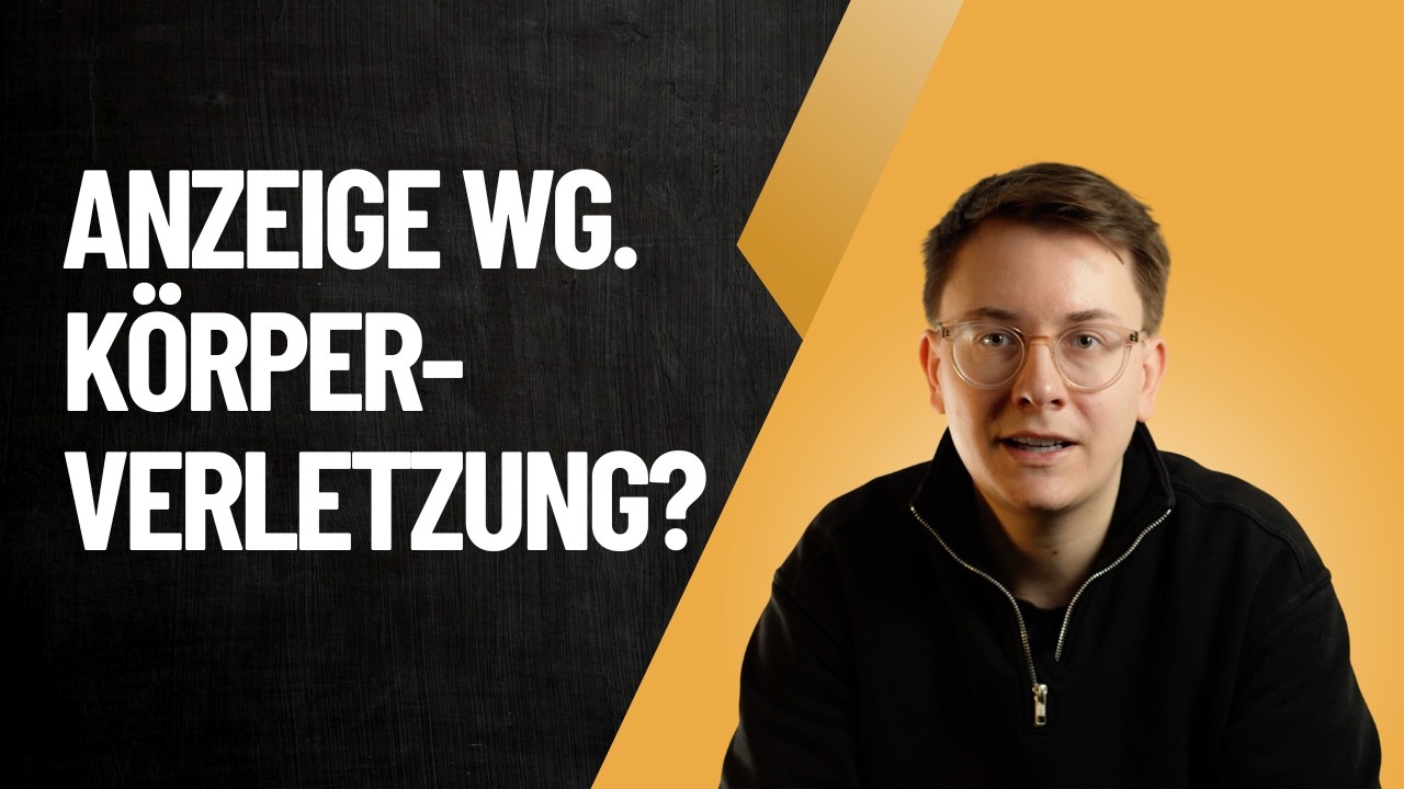 Was passiert nach einer Anzeige wegen Körperverletzung?
