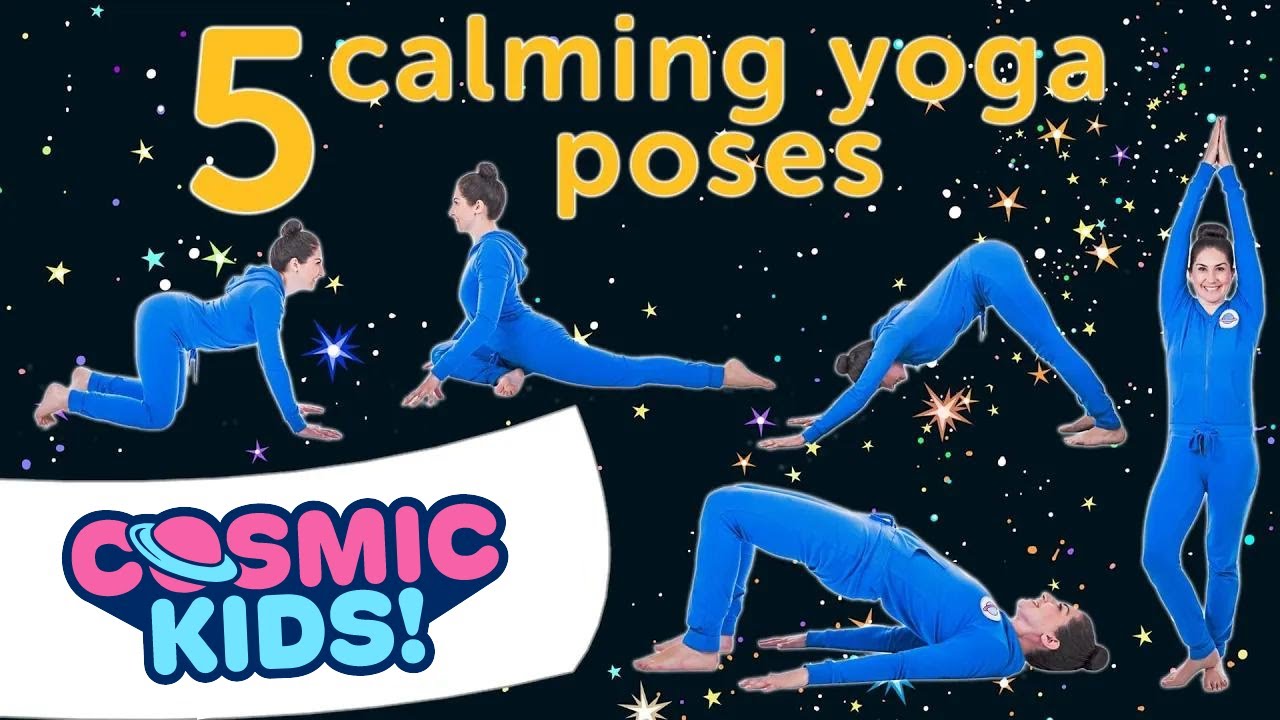 5 Calming Yoga Poses For Kids ✨  | Cosmic Kids