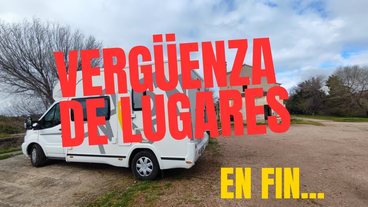 Vergüenza de lugar.  Nos merecemos mejores gestores. Vía Verde La Jara.  Autocaravana en ruta 2025.