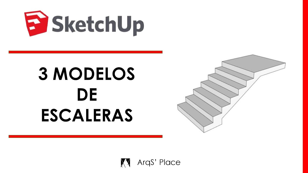 ¿Cómo hacer escaleras rápido y fácil en SketchUp 2020? 👷‍♀️👷‍✍