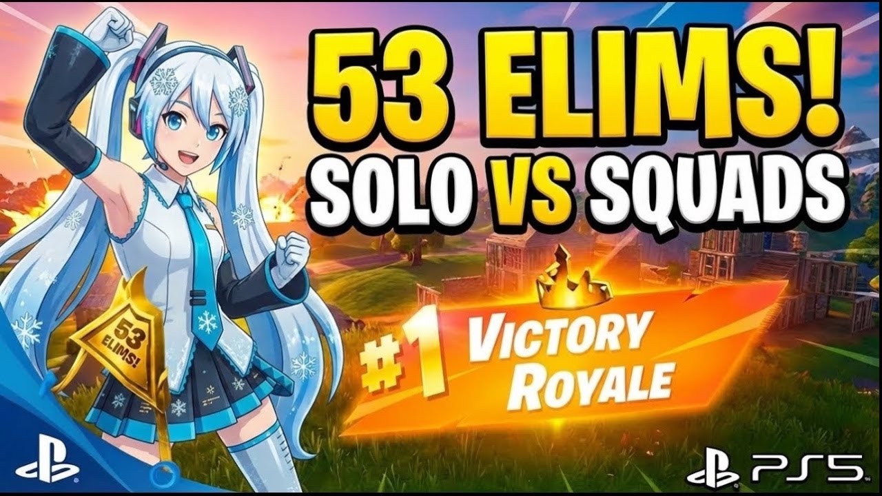 Zero Build Solo vs Squads High Eliminations