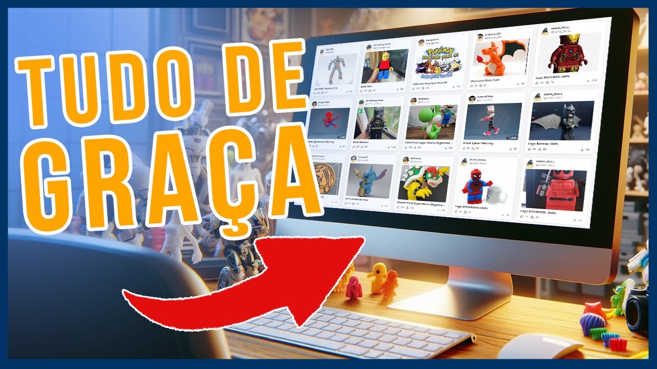 Top 5 Sites Gratuitos para Arquivos de Impressão 3D + 1 Bônus Surpreendente!