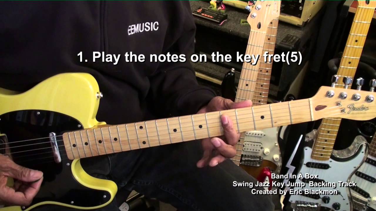Play A Guitar Solo Constantly Changing Keys #1 In Minutes Modulation Tutorial @EricBlackmonGuitar