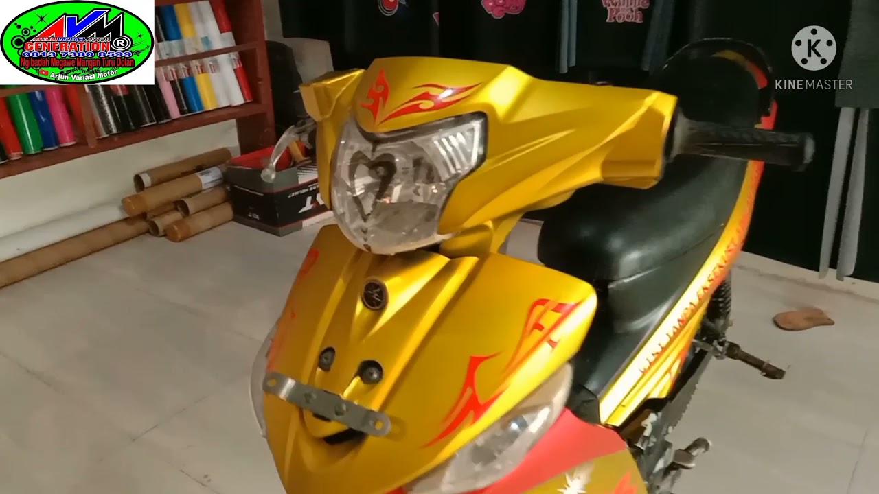 YAMAHA VEGA ZR TAMPIL KEREN DI STICKER MATTE CROM