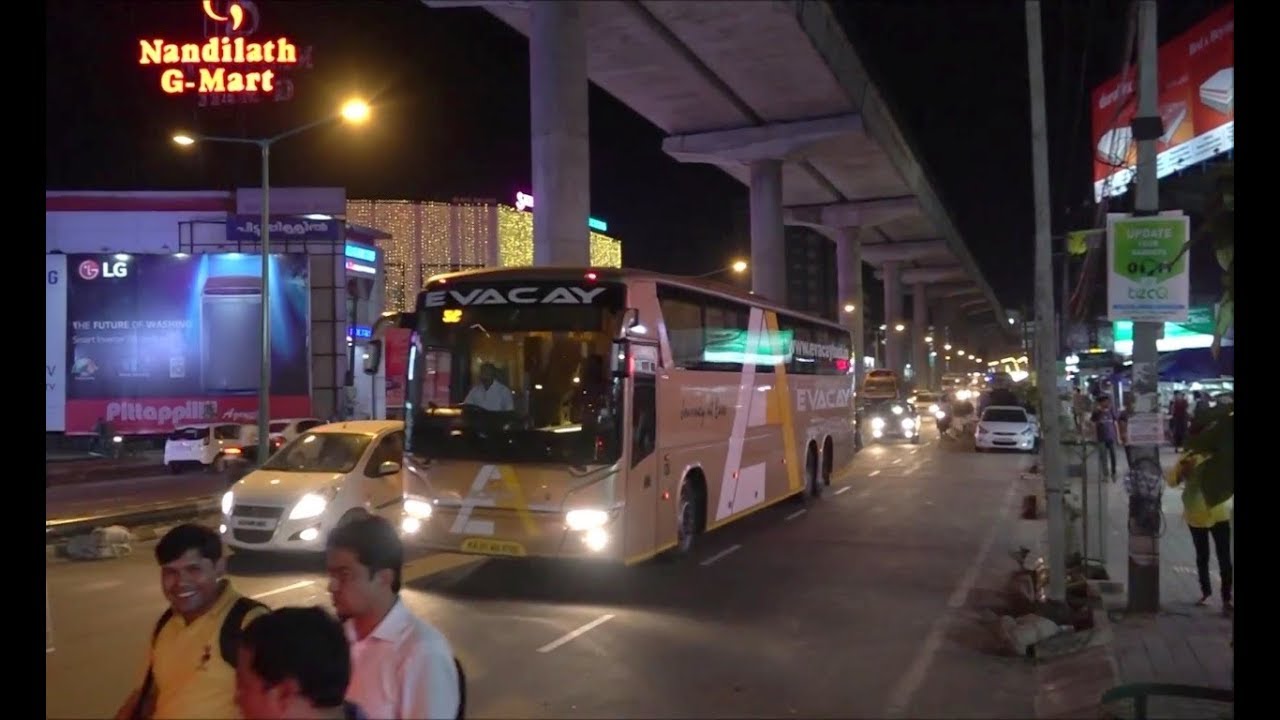 Evening & Night Compilation of 27 Superb Volvo & Scania Buses In Mumbai & Cochin !!!